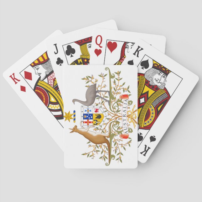 Coat of Arms of Australia Playing Cards (Back)