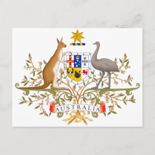 Coat of Arms of Australia Postcard