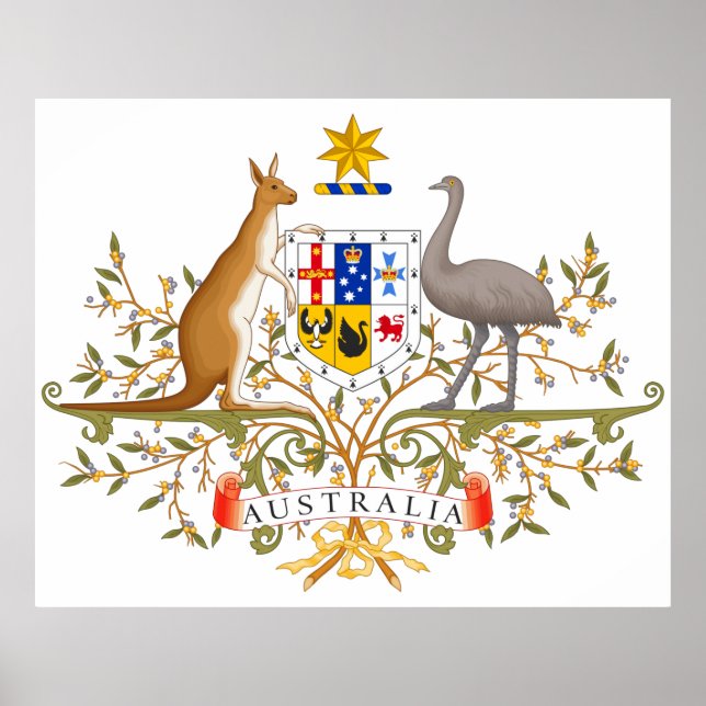 Coat of Arms of Australia Poster (Front)