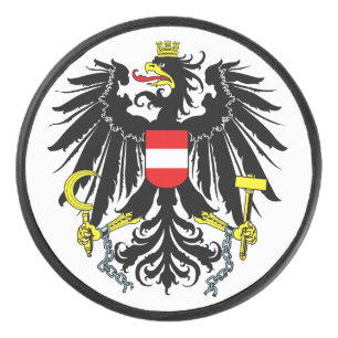 Coat of Arms of Austria Hockey Puck