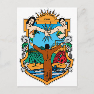 Coat of Arms of Baja California Mexico Official Postcard