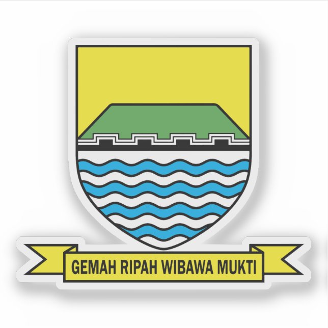 Coat of arms of Bandung, Indonesia (Front)