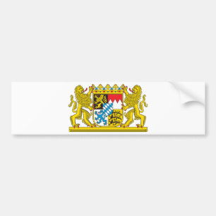 Coat of Arms of Bavaria Official Germany Symbol Bumper Sticker