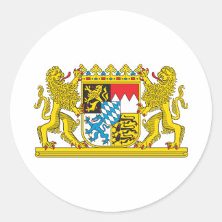 Coat of Arms of Bavaria Official Germany Symbol Classic Round Sticker