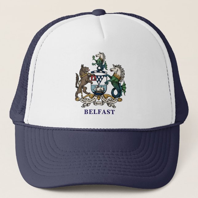 Coat of Arms of Belfast Trucker Hat (Front)