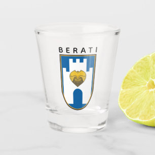 Coat of Arms of Berat, Albania Shot Glass