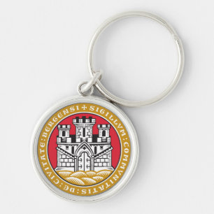 Coat of Arms of Bergen, Norway Key Ring