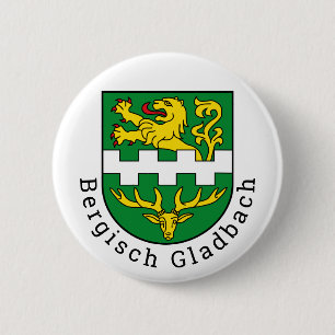 Coat of Arms of Bergisch Gladbach, Germany 6 Cm Round Badge