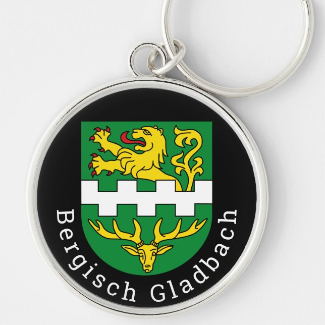 Coat of Arms of Bergisch Gladbach, Germany Key Ring (Front)