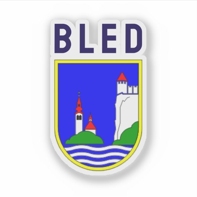 Coat of arms of Bled, Slovenia (Front)
