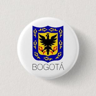 Coat of Arms of Bogotá, Colombia 3 Cm Round Badge