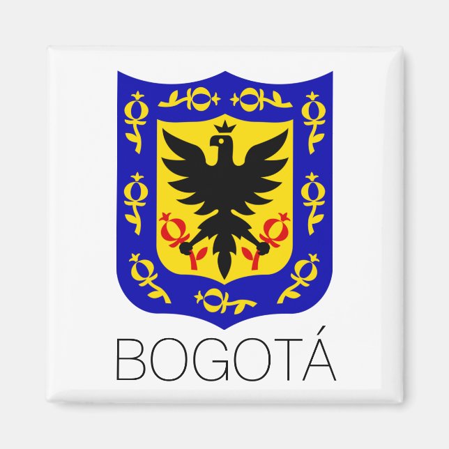 Coat of Arms of Bogotá, Colombia Magnet (Front)