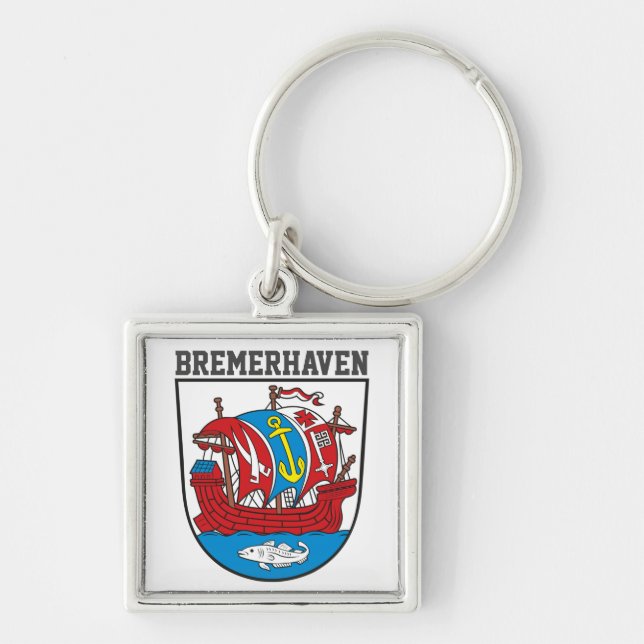 Coat of Arms of Bremerhaven, Germany Key Ring (Front)