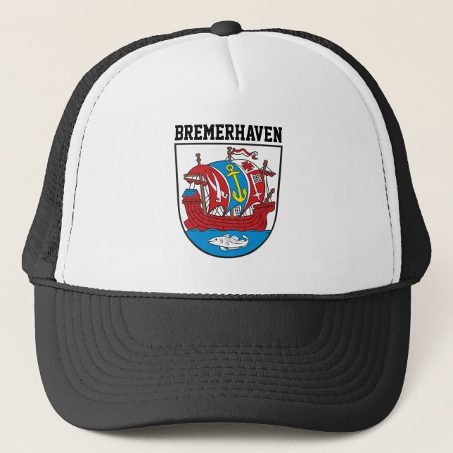 Coat of Arms of Bremerhaven, Germany Trucker Hat (Front)