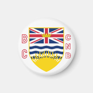 Coat of Arms of British Columbia - CND Magnet