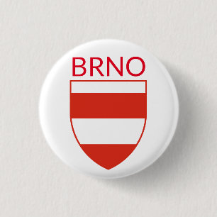 Coat of Arms of Brno - CZECHIA 3 Cm Round Badge