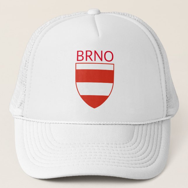 Coat of Arms of Brno - CZECHIA Trucker Hat (Front)