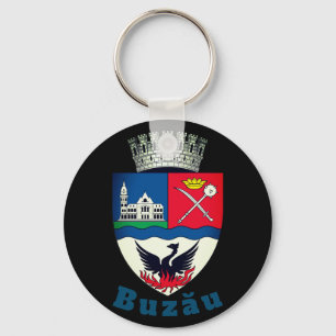 Coat of Arms of Buzău, Romania Keychain