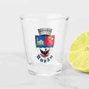 Coat of Arms of Buzău, Romania Shot Glass