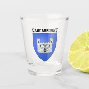 Coat of Arms of Carcassonne - FRANCE Shot Glass