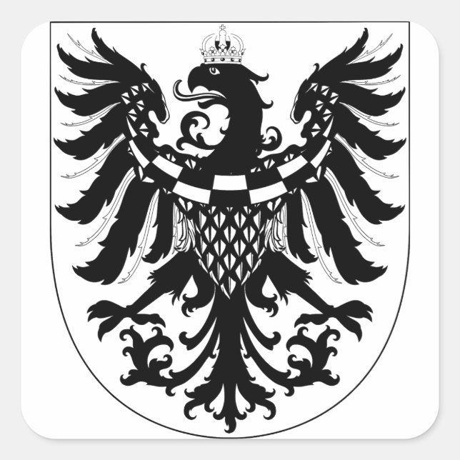 Coat of arms of Carniola Square Sticker (Front)