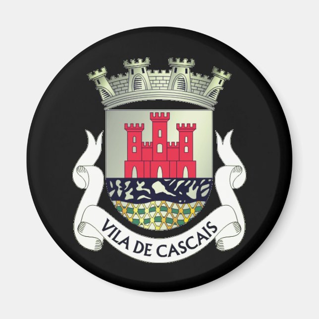 Coat of Arms of Cascais, Portugal Magnet (Front)