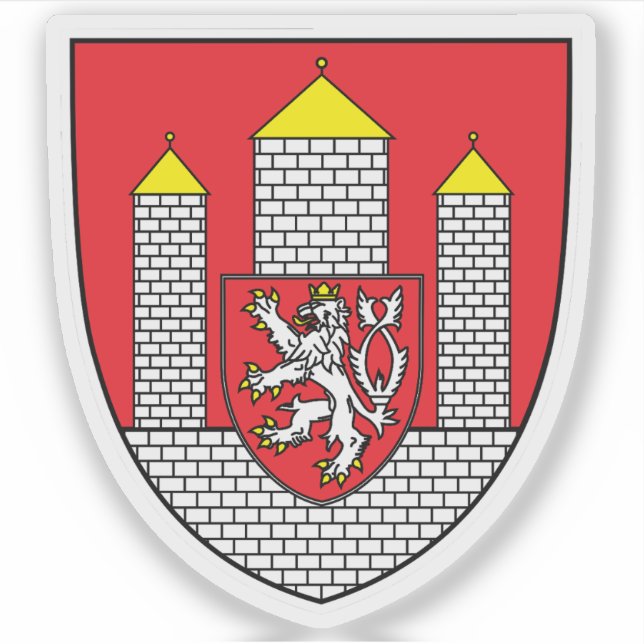 Coat of arms of České Budějovice, Czech Republic (Front)