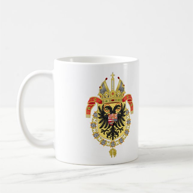 Coat of arms of Charles V, Holy Roman Emperor Coffee Mug (Left)