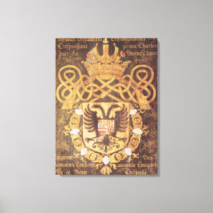 Coat of Arms of Charles V of the 23rd Chapter Canvas Print