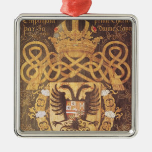 Coat of Arms of Charles V  of the 23rd Chapter Metal Tree Decoration