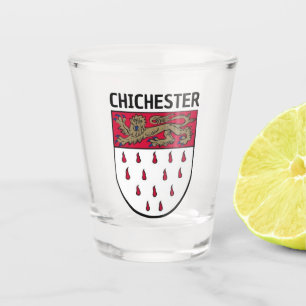 Coat of Arms of Chichester, West Sussex (England) Shot Glass