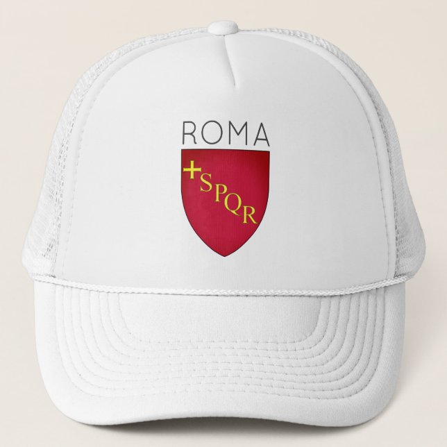 Coat of Arms of city of Rome, Italy Trucker Hat (Front)