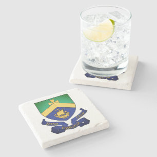 Coat of Arms of Cobh (County Cork), Ireland Stone Coaster