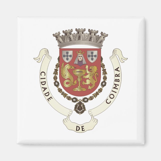 Coat of Arms of Coimbra, PORTUGAL Magnet (Front)