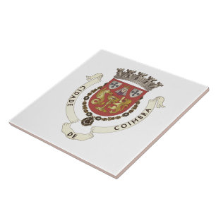 Coat of Arms of Coimbra, PORTUGAL Tile