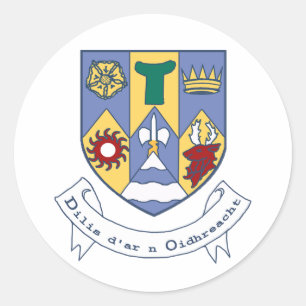 Coat of Arms of County Clare, Ireland Classic Round Sticker