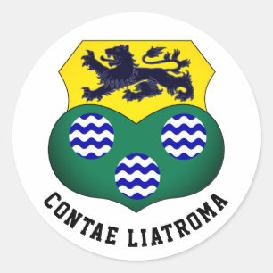 Coat of Arms of County Leitrim, Ireland Classic Round Sticker
