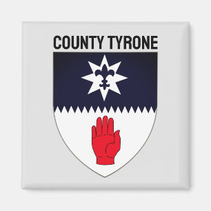 Coat of Arms of County Tyrone, Northern Ireland Ma Magnet