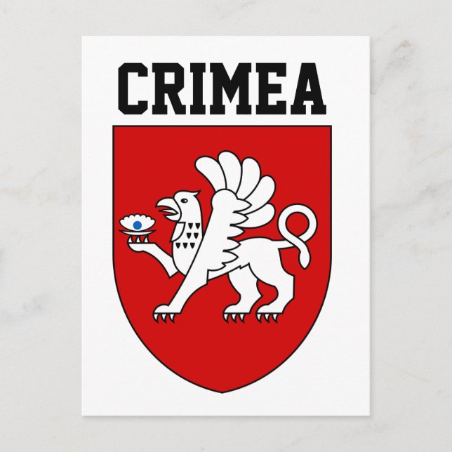 Coat of Arms of Crimea Postcard (Front)