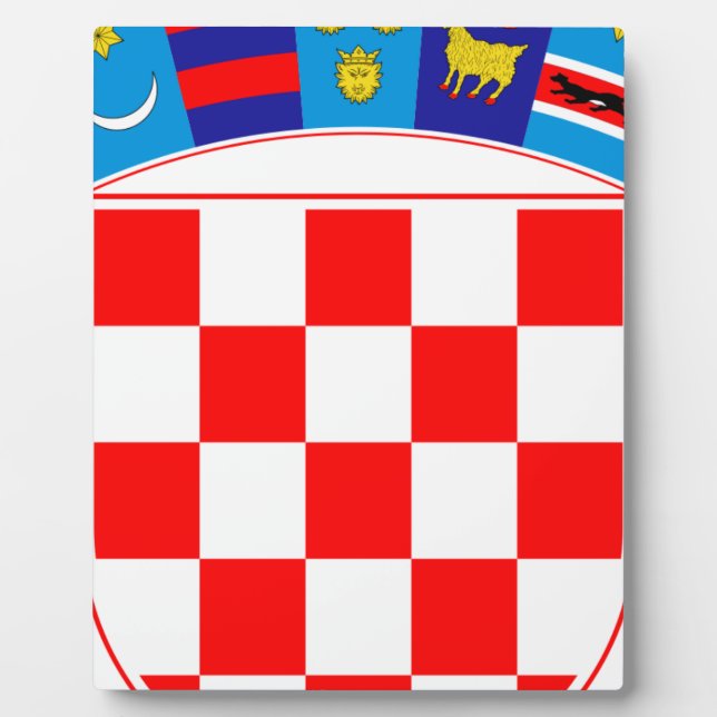 Coat of arms of Croatia, Croatian Emblem, Hrvatska Plaque (Front)