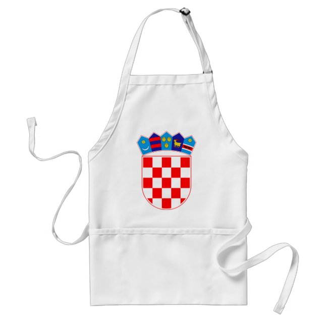 Coat of arms of Croatia, Croatian Emblem, Hrvatska Standard Apron (Front)