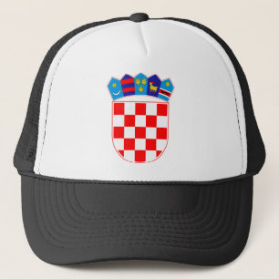Coat of arms of Croatia, Croatian Emblem, Hrvatska Trucker Hat
