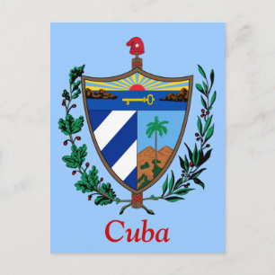 Coat of arms of Cuba Postcard