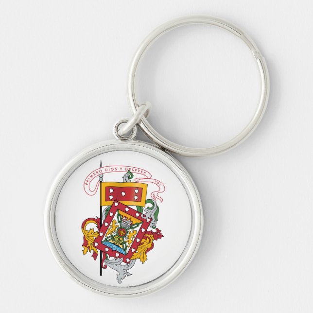 Coat of Arms of Cuenca, Ecuador Key Ring (Front)