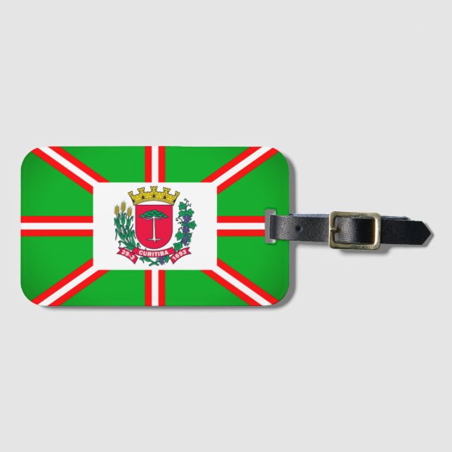Coat of Arms of Curitiba, Brazil Luggage Tag (Front Horizontal)