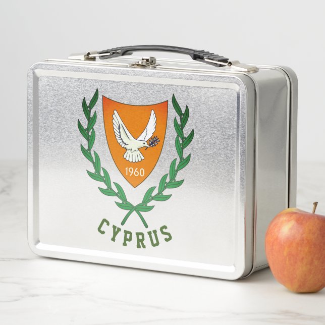 Coat of Arms of CYPRUS Metal Lunch Box (In Situ)