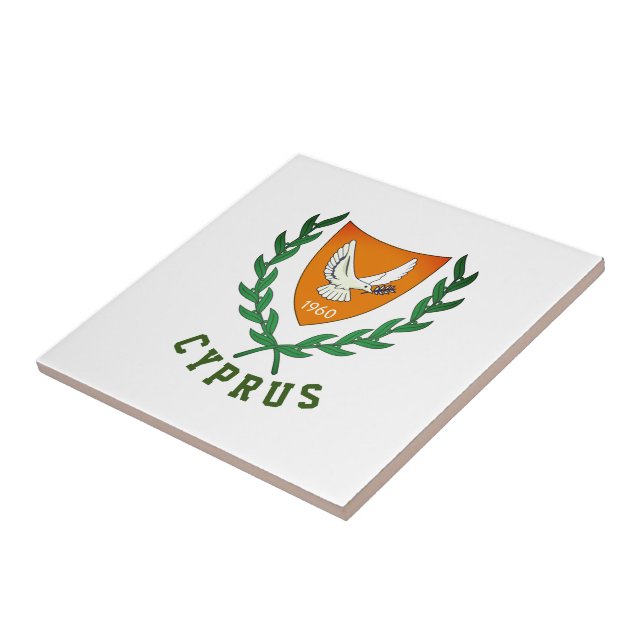 Coat of Arms of CYPRUS Tile (Side)