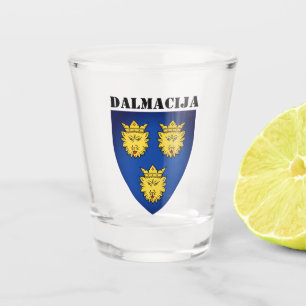 Coat of Arms of Dalmatia, Croatia Shot Glass