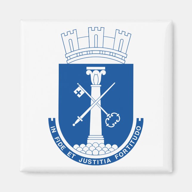 Coat of Arms of Drammen, Norway Magnet (Front)