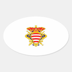 Coat of Arms of Dubrovnik - Croatia Oval Sticker